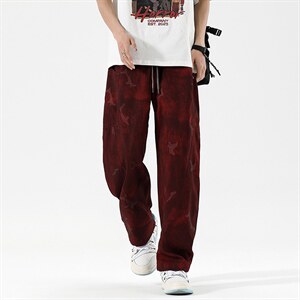 2520 /P45 休闲裤男美式个性大码宽松潮男百搭长裤子运动直筒裤，男装休闲裤，星座1204