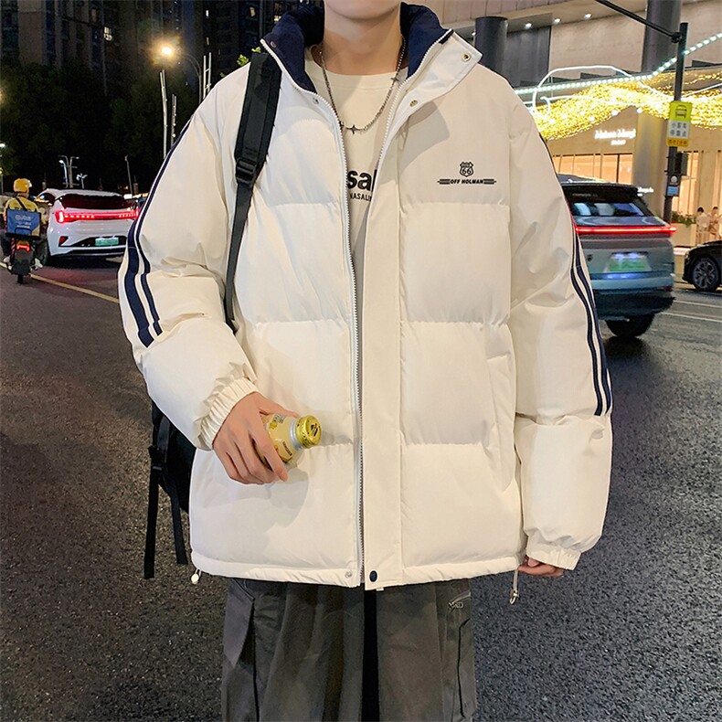 量大优可提供视频冬棉衣立领条纹HD019-1-MF5215-P75，男装棉衣，电商019-1