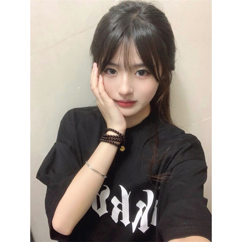 T0648-P25简约纯棉字母小众印花短袖男女同款学生美式上衣,男装T恤,星座617A-2