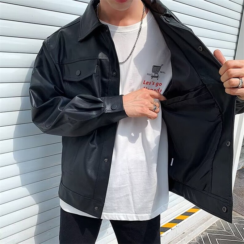 美式复古刺绣翻领外套女2025春季新款宽松设计感情侣百搭工装夹克,男装夹克,星座506A