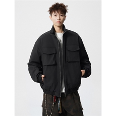 W85129特P90控158工装立体口袋宽肩立领加厚棉衣棉服男，男装棉衣，电商B205