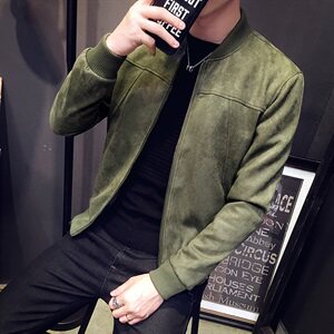 C301-JK12#秋冬新品简洁麂皮绒夹克时尚修身外套 P115图片