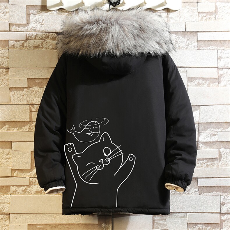 MM48133-P130冬季大毛领衣男士大码加厚袄男服砖墙,男装棉衣,电商A040A
