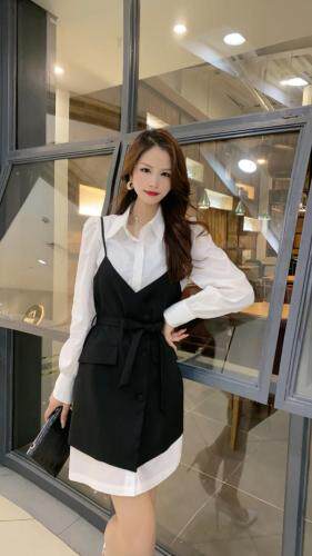 秋装、两件套连衣裙，女装连衣裙，茜娅图seattle