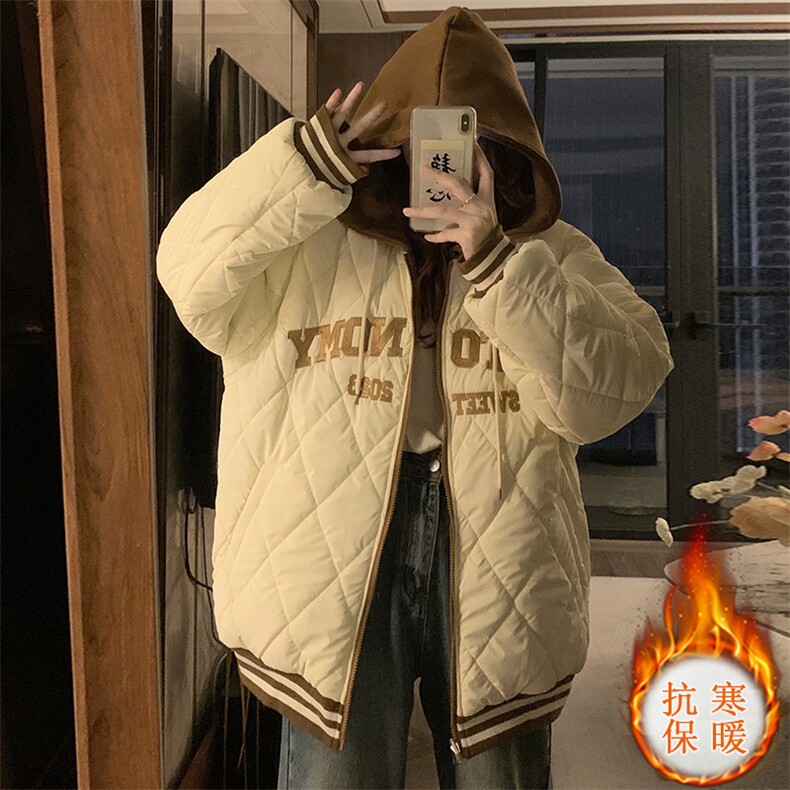 C923-P125双面穿夹棉棉服冬季加厚棉衣情侣连帽外套,男装棉衣,星座911-2(原星座613-2）
