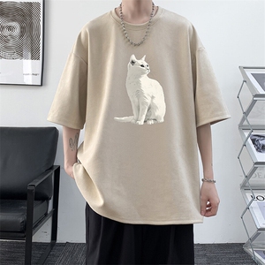 麂皮绒短袖t恤男大码半袖男  JD82407-P25图片