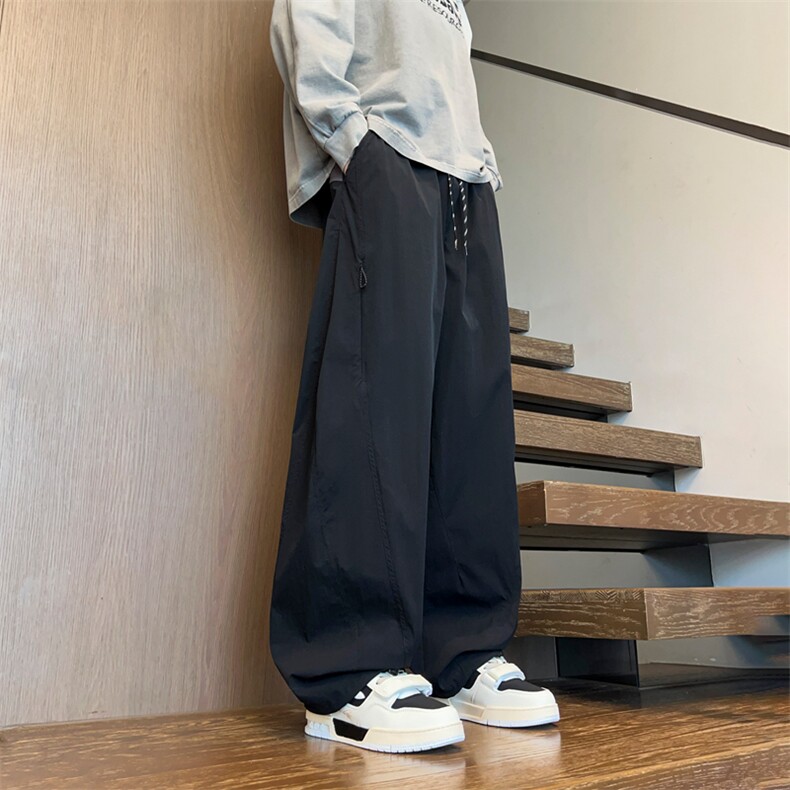 春季新款现货男女同款直筒休闲裤DSA157B-K2618-P50,男装休闲裤,电商A157B