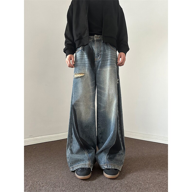 903-AK98-特P55 【88】S-3XL  爆破脏脏做旧牛仔裤！4图片