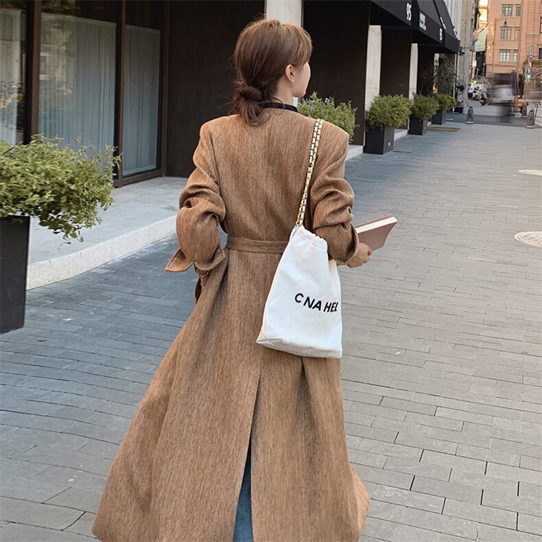 现货24年新款呢料显瘦大衣P195K268-2C210,女装毛呢外套,2C210