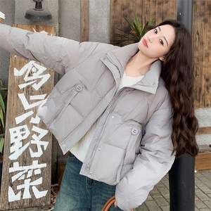 现货~跑量带围脖可脱卸羽绒服P205图片