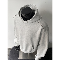 重磅全棉无帽绳450克拉链连帽卫衣硬挺套头外套男RH5307-P50，女装短外套，星座610B-1