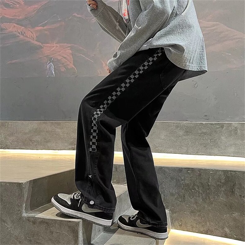 牛仔裤男宽松直筒裤K7001P37图片