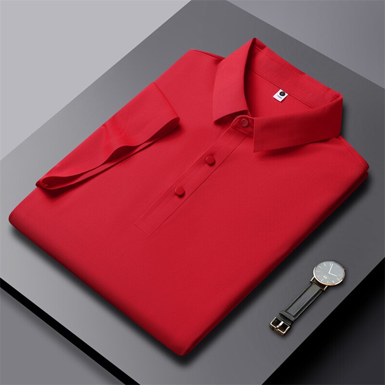 男士polo衫2025夏季新款冰丝凉感商务休闲翻领短袖t恤PL12359-P28，男装Polo衫，星座610（原A335）