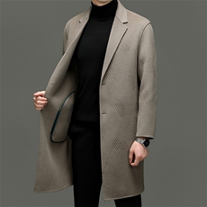 M6857-78钱塘2020-3新款冬季商务休闲百搭中年男士毛呢外套P403，男装毛呢大衣，钱塘207-3