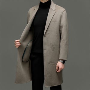 M6857-78钱塘2020-3新款冬季商务休闲百搭中年男士毛呢外套P403图片