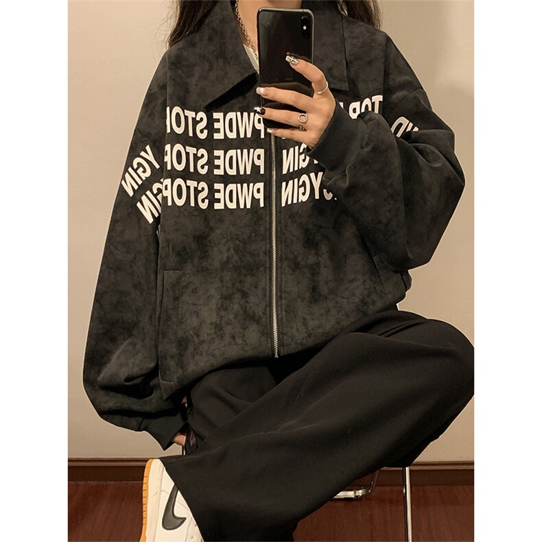 春秋季皮衣外套男女同款新款美式夹克XZ102B-1-JK2539P90,男装皮衣,星座102B-1