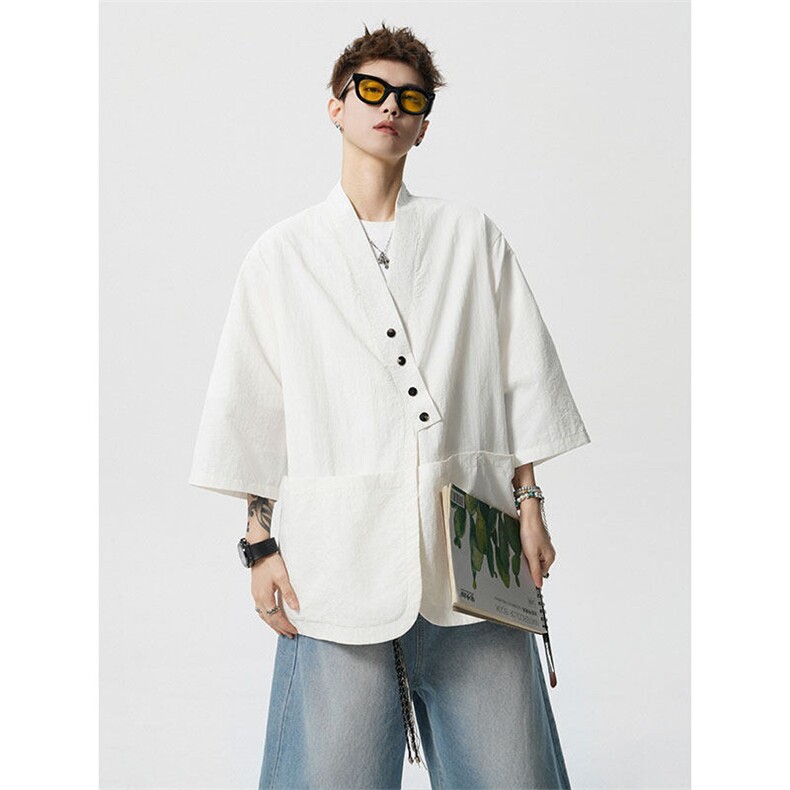 仓库现货CS1139-p48控78新款高品质防晒开衫冰丝凉感大码衬衫，男装防晒衣，电商A059