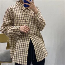 西装外套加格子衬衣，女装西装，木夕子诗