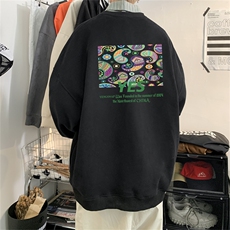 特P25控48秋冬新款男士圆领卫衣宽松休闲日常百搭上衣WQ2424，男装卫衣，电商B370