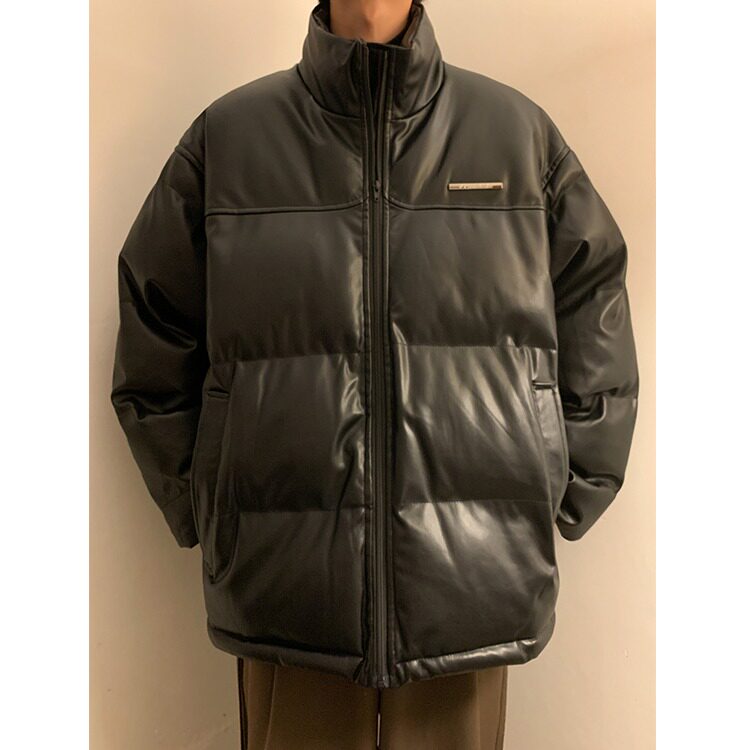 PU皮棉服男潮冬装加厚防寒防水棉袄男冬棉衣外套面包服TT138P62,男装棉衣,星座1013-5