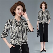 连衣裙气质木耳边拼接印花上衣2021夏季，女装连衣裙，余墨