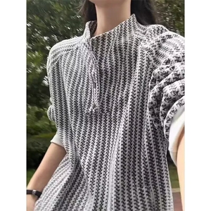 QC3335-P48 新款衬衣2025新款秋冬季卫衣打底设计高级感小众衬衫图片