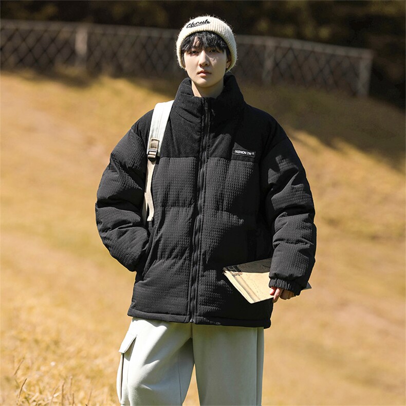 冬季保暖立领棉衣男女同款玉米格品质外套A406MY8099P80,男装棉衣,星座309（原A406）