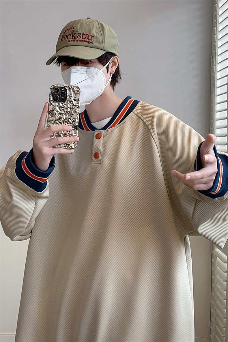 春装新品休闲卫衣圆领长袖套头简约卫衣男女同款WY002-P65控价88,男装卫衣,电商A441-1