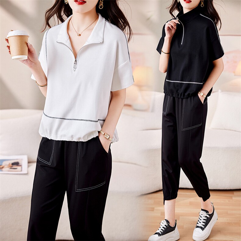 休闲运动女2024年新款夏季小个子洋气卫衣时尚拼色时髦，女装连衣裙，灵力轩