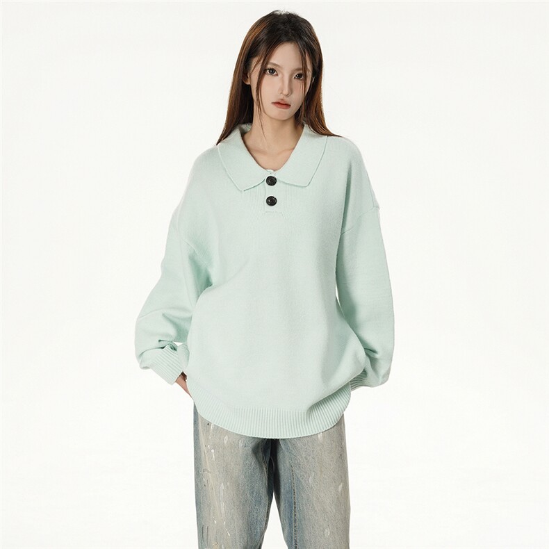 特批新款女模绵羊绒翻领高品质休闲毛衣针织衫A268-M501特批48,男装针织衫/毛衣,电商A268