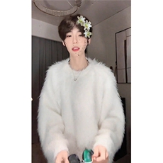 有货DMY519-批50马海毛软糯毛衣男款冬季高级感痞帅慵，男装针织衫/毛衣，星座603-2