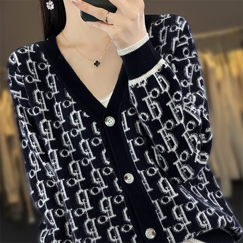 2024新款女装秋装开衫羊毛外套,女装羊毛衫,北娇羊绒