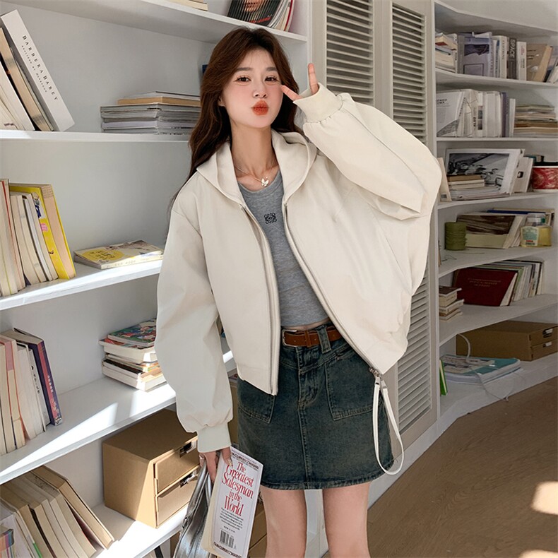 现货假两件工装短外套2D014-9001-P155-K228,女装短外套,2D014