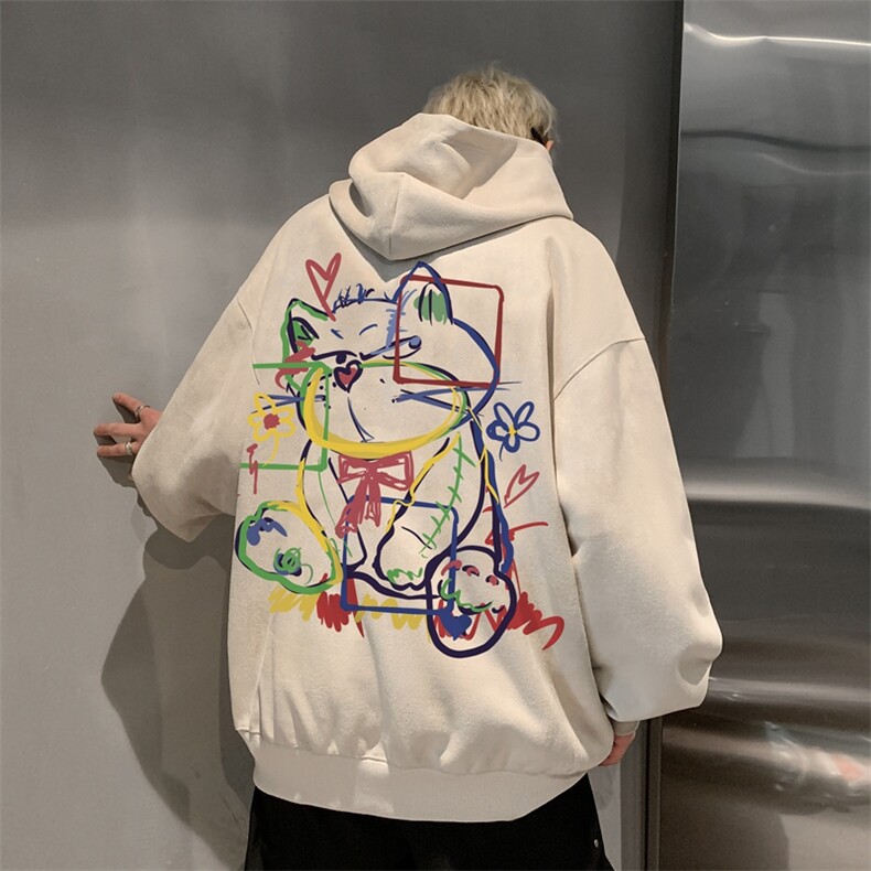 420克麂皮绒潮牌重磅连帽卫衣力推大码男XZ517A-2-JP9901-P55,男装卫衣,星座517A-2