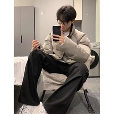 高街短款棉衣男款冬季宽松加厚面包服美式立领棉服外套M63，男装棉衣，星座1116A（原606A-3）