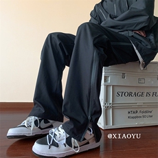 XZ616早秋季新款拉链冲锋裤设计感休闲裤TY522P55控68，男装休闲裤，星座512A（原616）