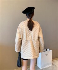 冬季新款：羽绒拼接款卫衣，女装卫衣/绒衫，芳可思