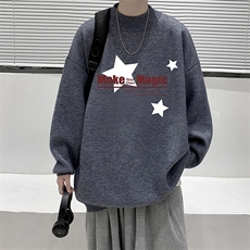 8XL半高领毛衣男大码胖子针织衫毛线衣M18379-P45加绒款-P65，男装针织衫/毛衣，电商A040
