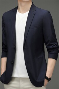D33611男式2023春季新款便西男韩版西装外套商务休闲西服男装P185图片