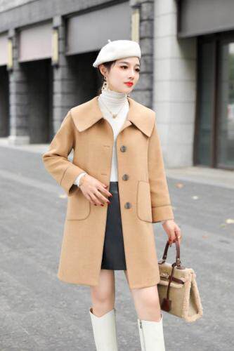 现货单面羊绒大衣，女装，仟姿魅力