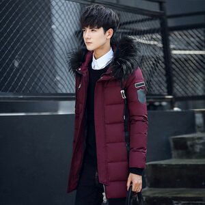 电商B247 2021新款中长款男士休闲白鸭绒50绒羽绒服 MY69图片