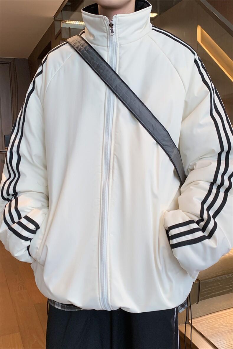 MY189/P95双面穿棉服冬季新款两面穿满天星棉衣宽松百搭加厚棉袄,男装棉衣,电商基地A050