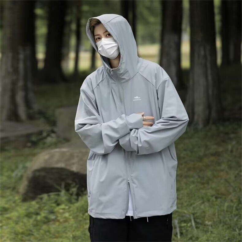 YR38-P32日系户外休闲轻薄连帽防晒服外套,男装防晒衣,星座1503-1