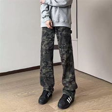 2025秋季新款直筒迷彩牛仔裤S-3XL-KZ8511-特批38，男装牛仔裤，星座417-1（原电商B245）