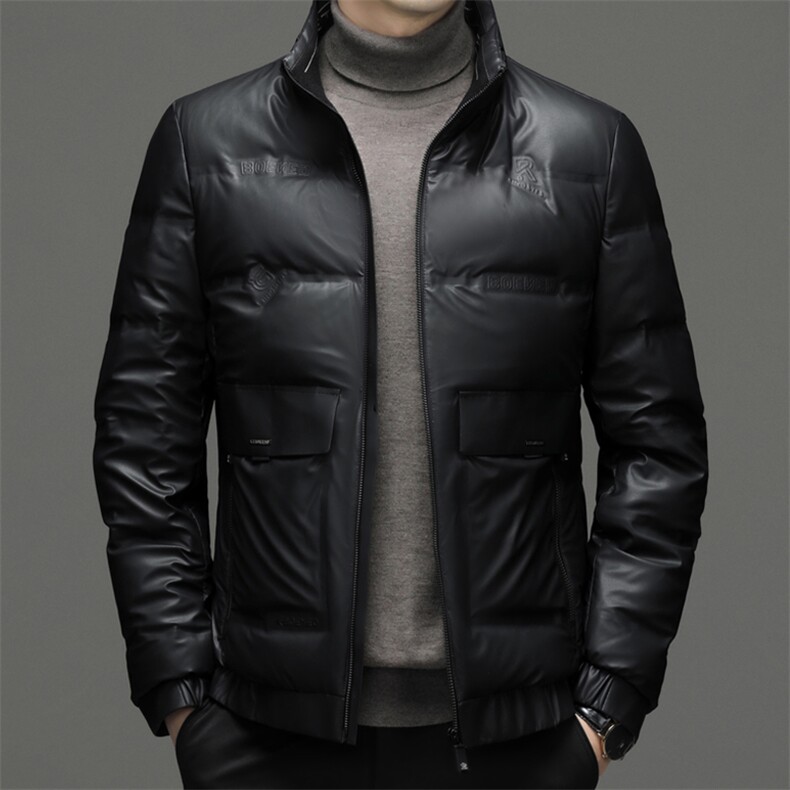CSYR22087钱塘2020-2冬季厚款商务休闲立领中年男士羽绒服P205,男装羽绒服,钱塘207-2