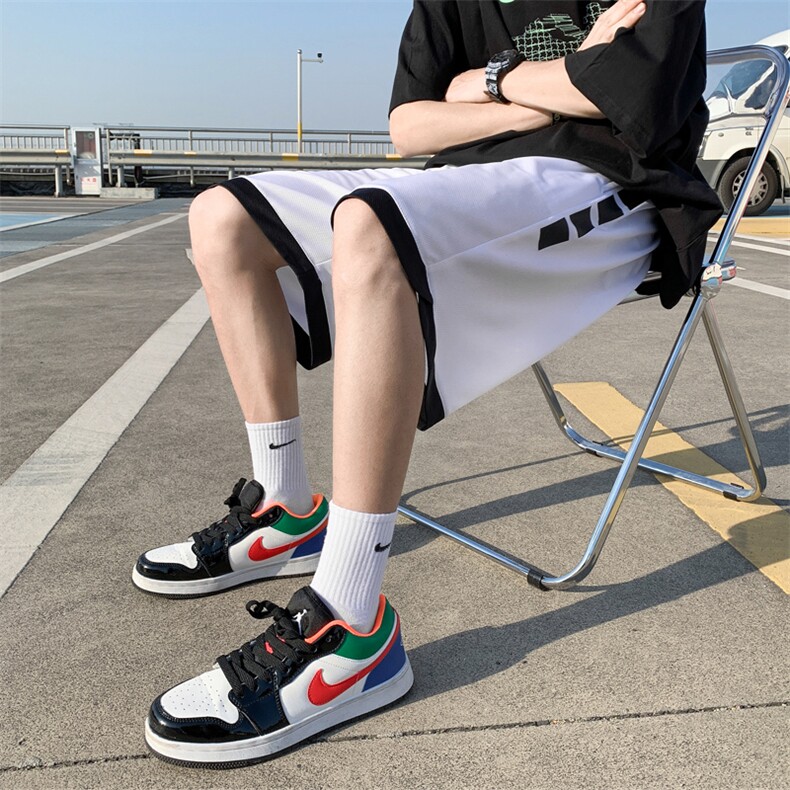 ！2023夏季男士速干短裤撞色潮流百搭运动五分裤DK600P30图片