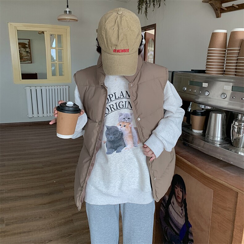 2025新版棉服秋冬短款马甲潮流时尚韩版宽松棉服M109-p55,男装背心/马甲,星座911-3