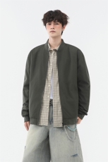美式高阶秋季棒球服飞行员夹克休闲痞帅百搭情侣外套J54667TP35，男装夹克，电商A247