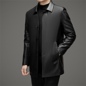 2024年新款男士皮衣羽绒服P195图片