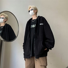卫衣男潮ins港风潮流灯芯绒Y8037P50，男装卫衣，星座1116-2